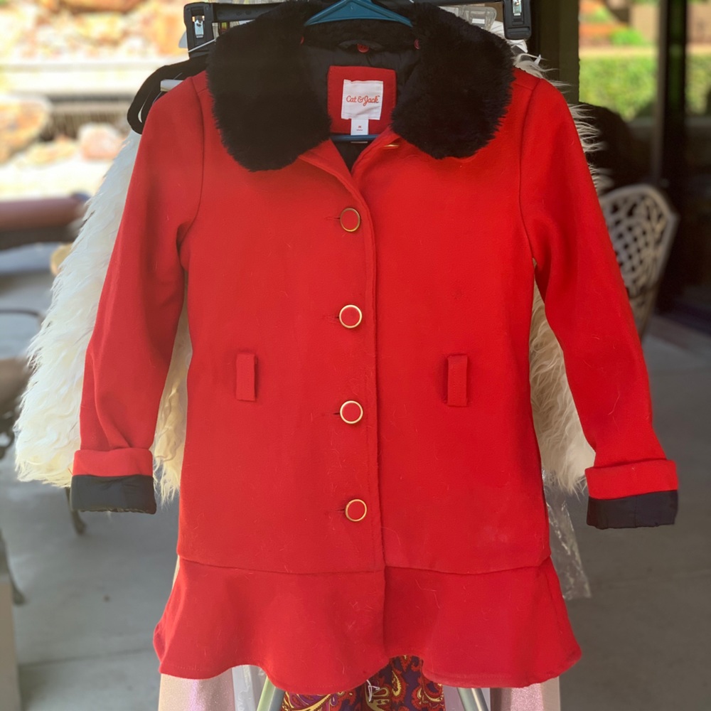 Red, Cat & Jack Coat, Size M